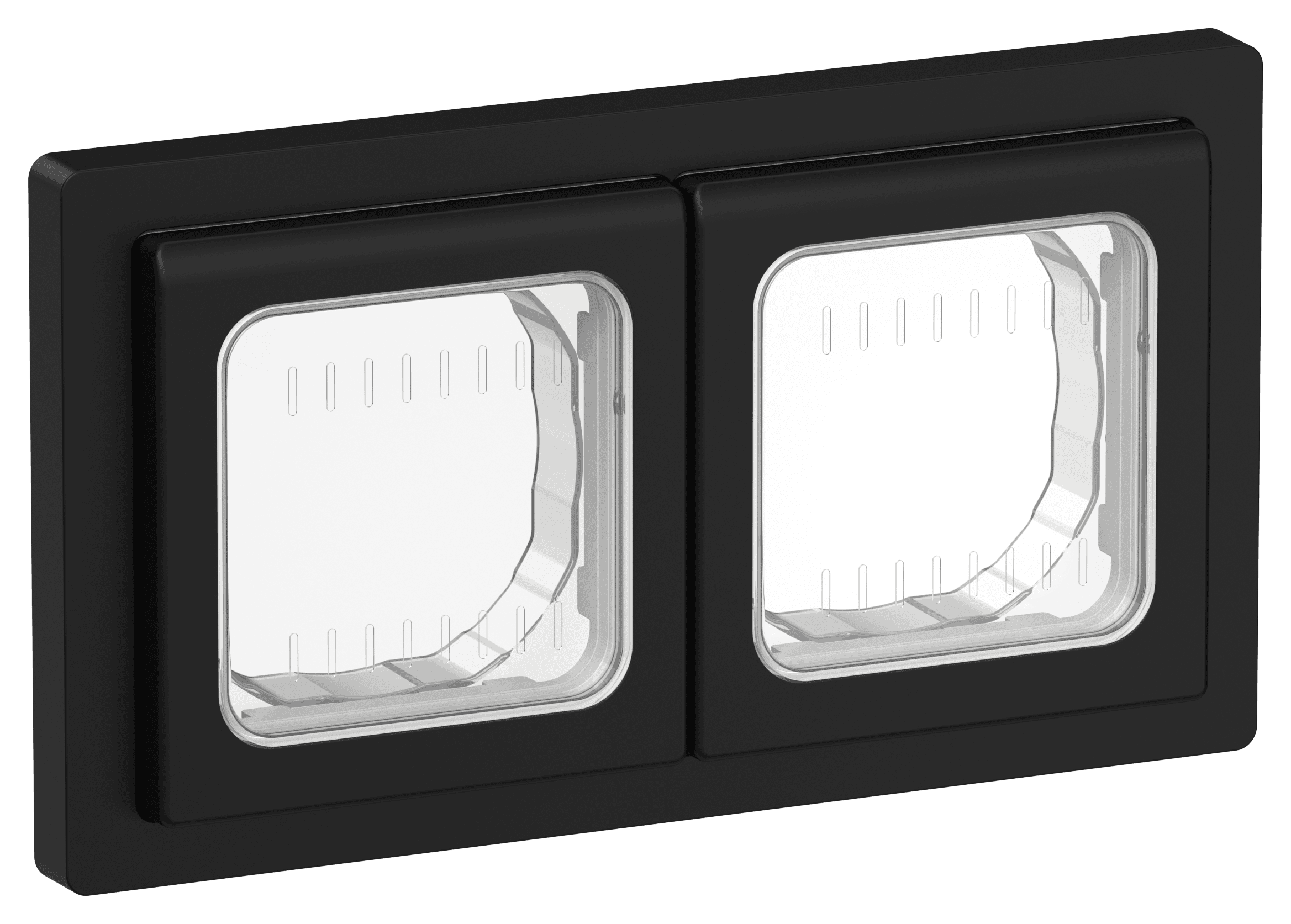 FLITE Рамка 2-местная IP55 Рпро-2-55-ФлЧ черный IEK