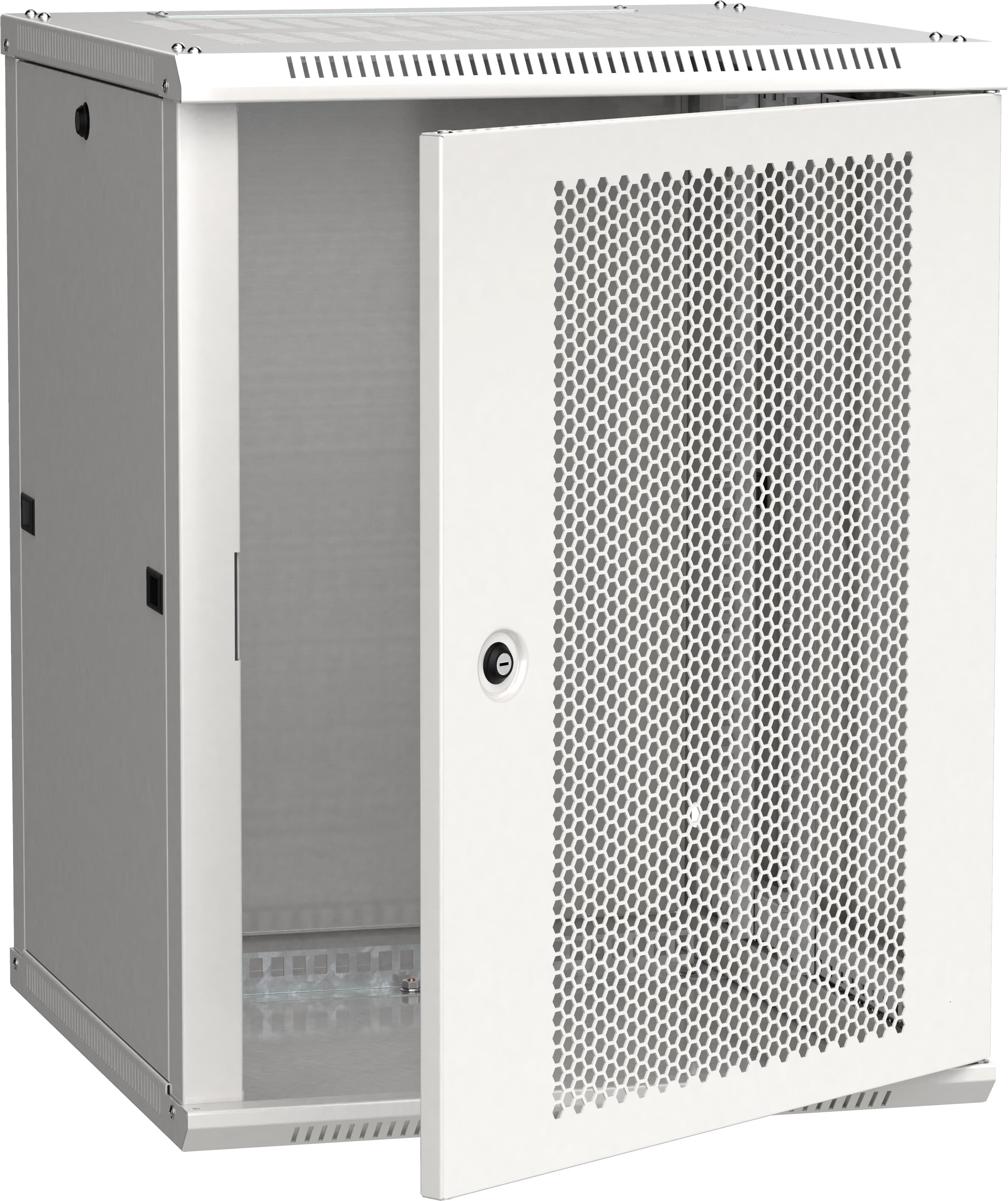 Шкаф LINEA W 18U 600x600 мм дверь перфорированная RAL7035
