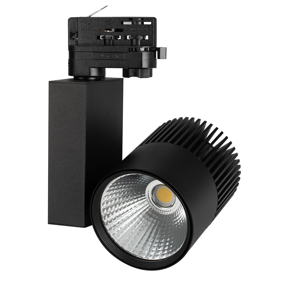 Светильник светодиодный трековый LGD-ARES-4TR-R100-40W Warm3000 (BK, 24 deg) (ARL, IP20 металл, 3 года)