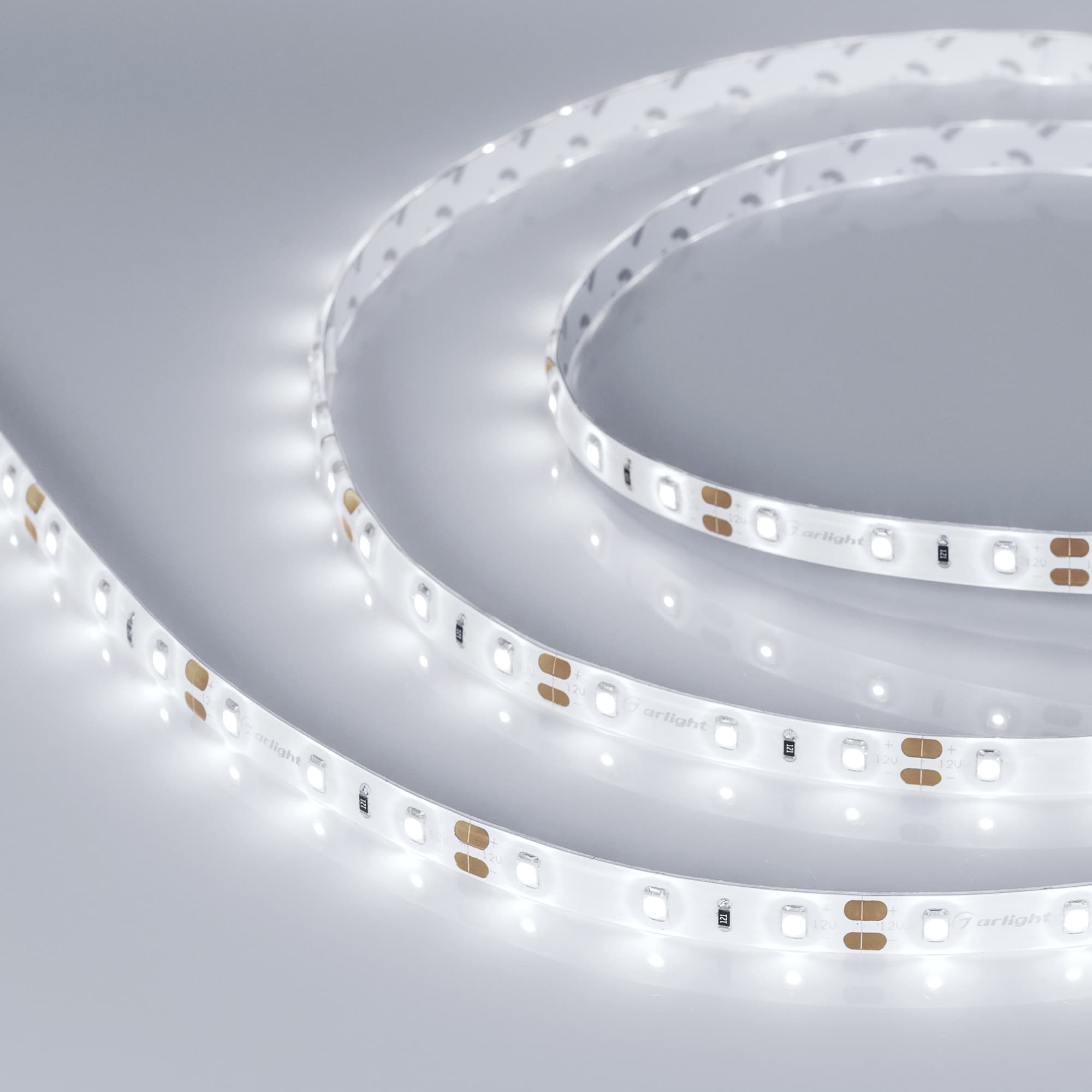 Лента светодиодная 7.2 Вт/м 12В 6000K IP65 60LED/м RTW-A120-8mm SMD 2835 5 м герметичная