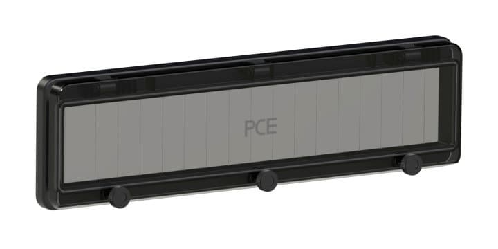 Окно защитное на 18 модулей IP67, черное