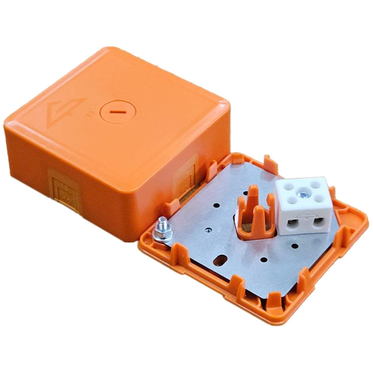 Коробка монтажная огнестойкая КМ-О (2к*6,0)-IP41-s-оранж