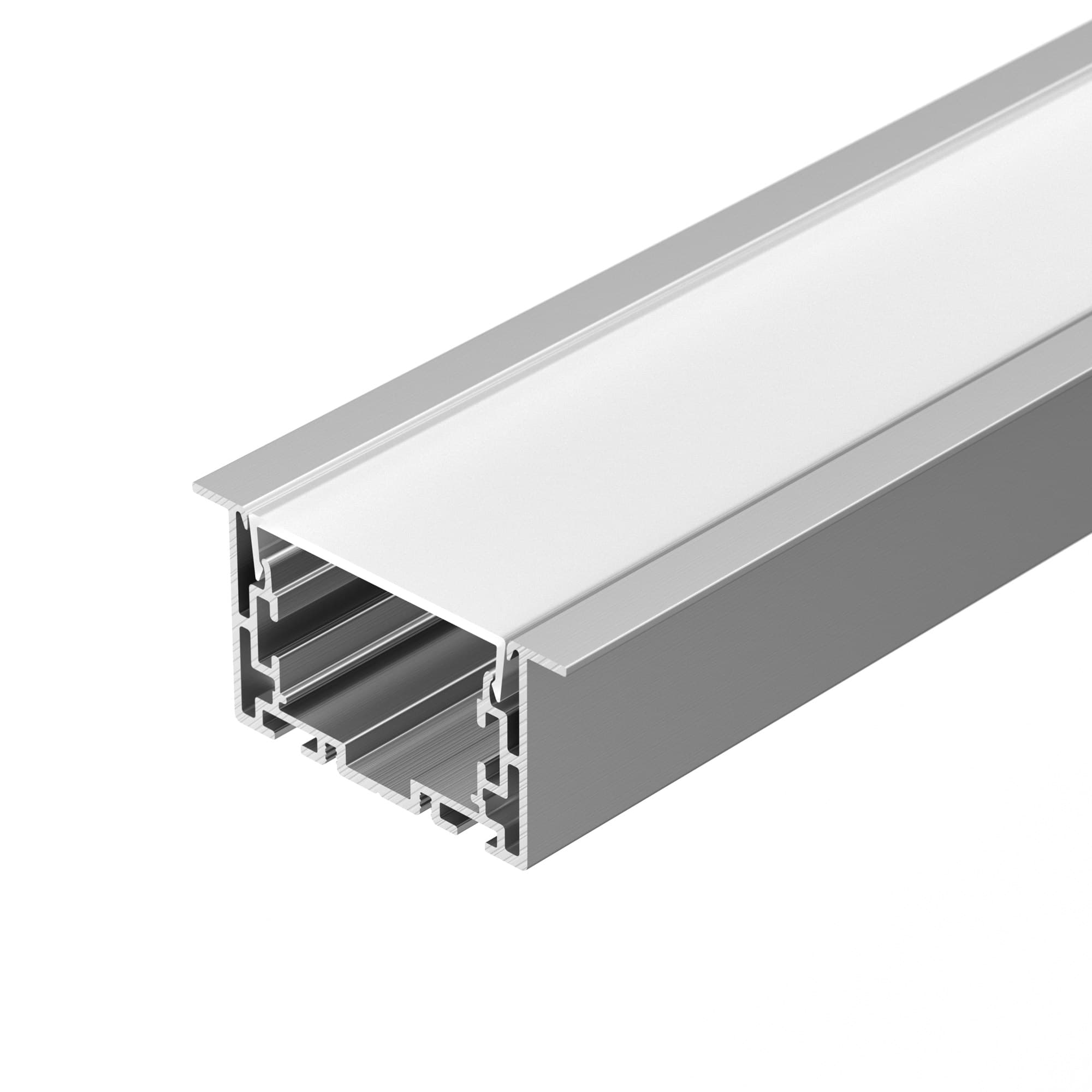 Профиль с экраном S2-LINIA69-F-2500 ANOD+OPAL (ARL, Алюминий)