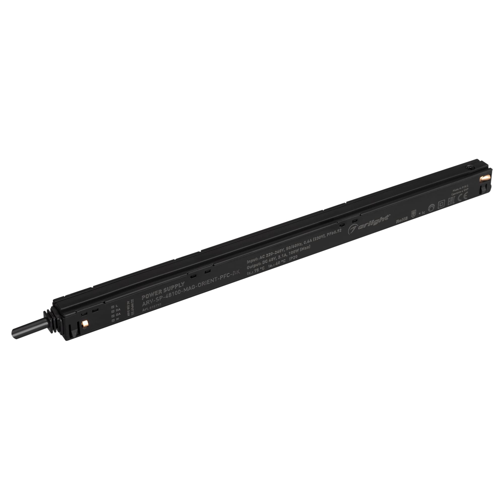 Блок питания ARV-SP-48100-MAG-ORIENT-PFC-BK (48V, 2.1A, 100W) ( IP20 Пластик, 5 лет)