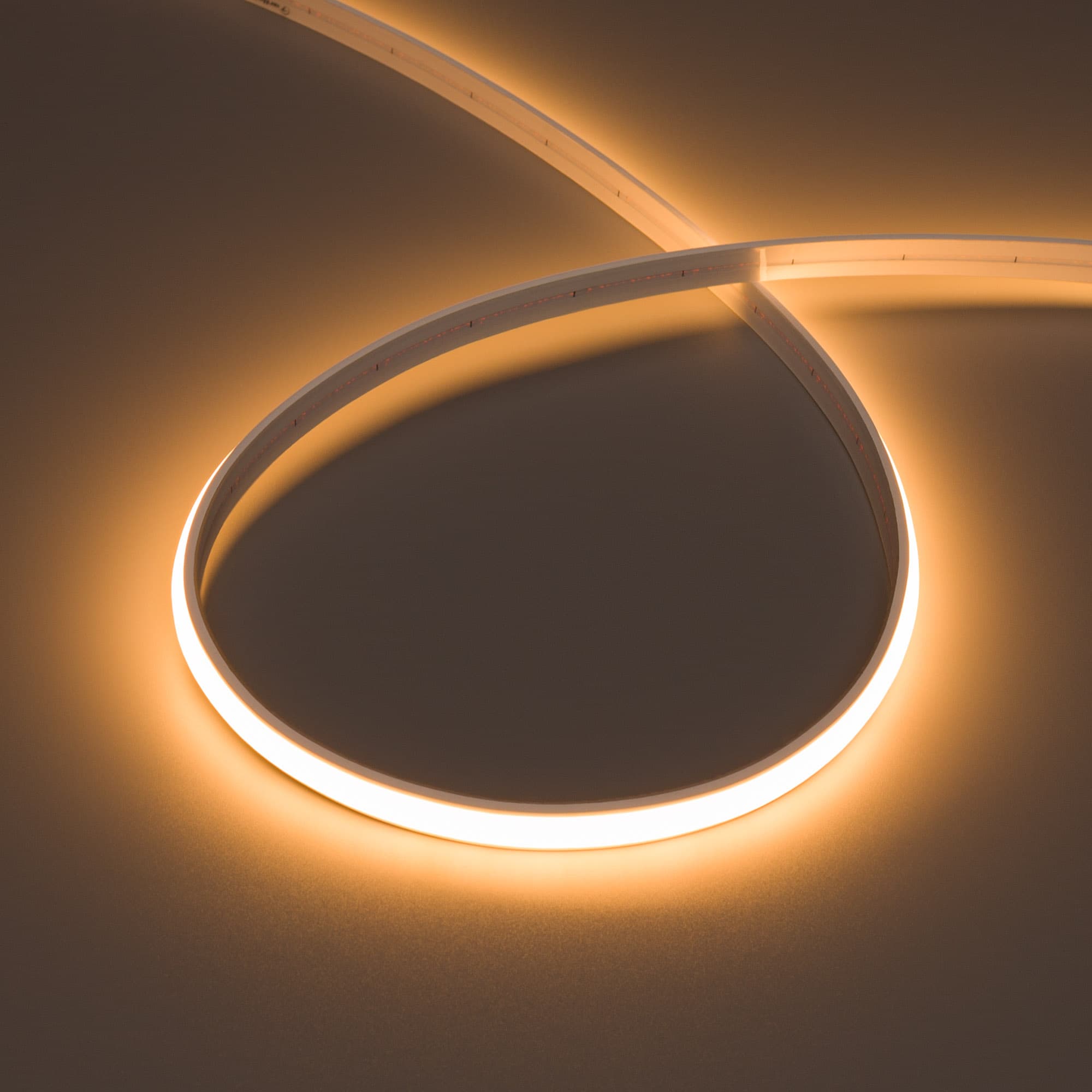 Лента герметичная MOONLIGHT-TOP-M280-10x5mm 24V Warm2200 15 W/m, IP65, 5m, wire x1, вывод прямой, 3 года