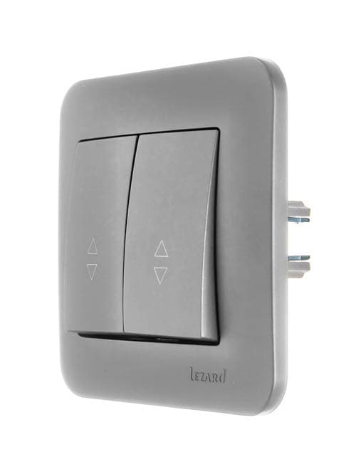 ASTI Выключатель проходной 2-кл., 10 А, платина Lezard 7081-3535-106