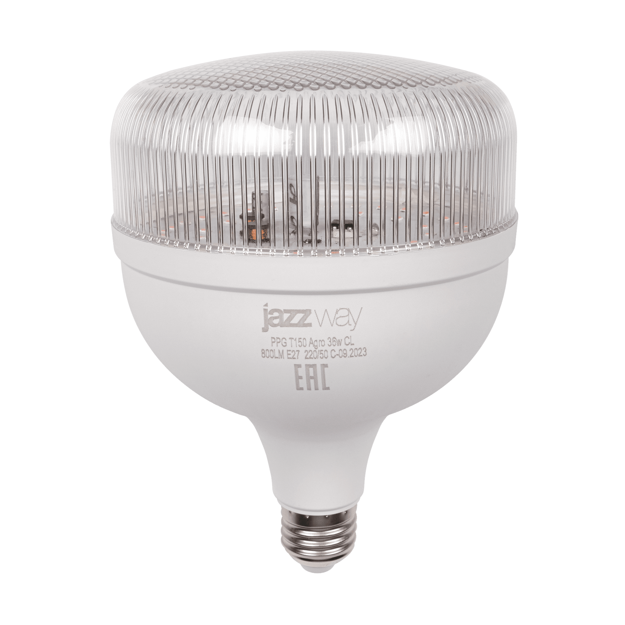 Лампа светодиодная LED 36Вт T150 Е27 фитолампа для растений прозрачная 5050389 JazzWay