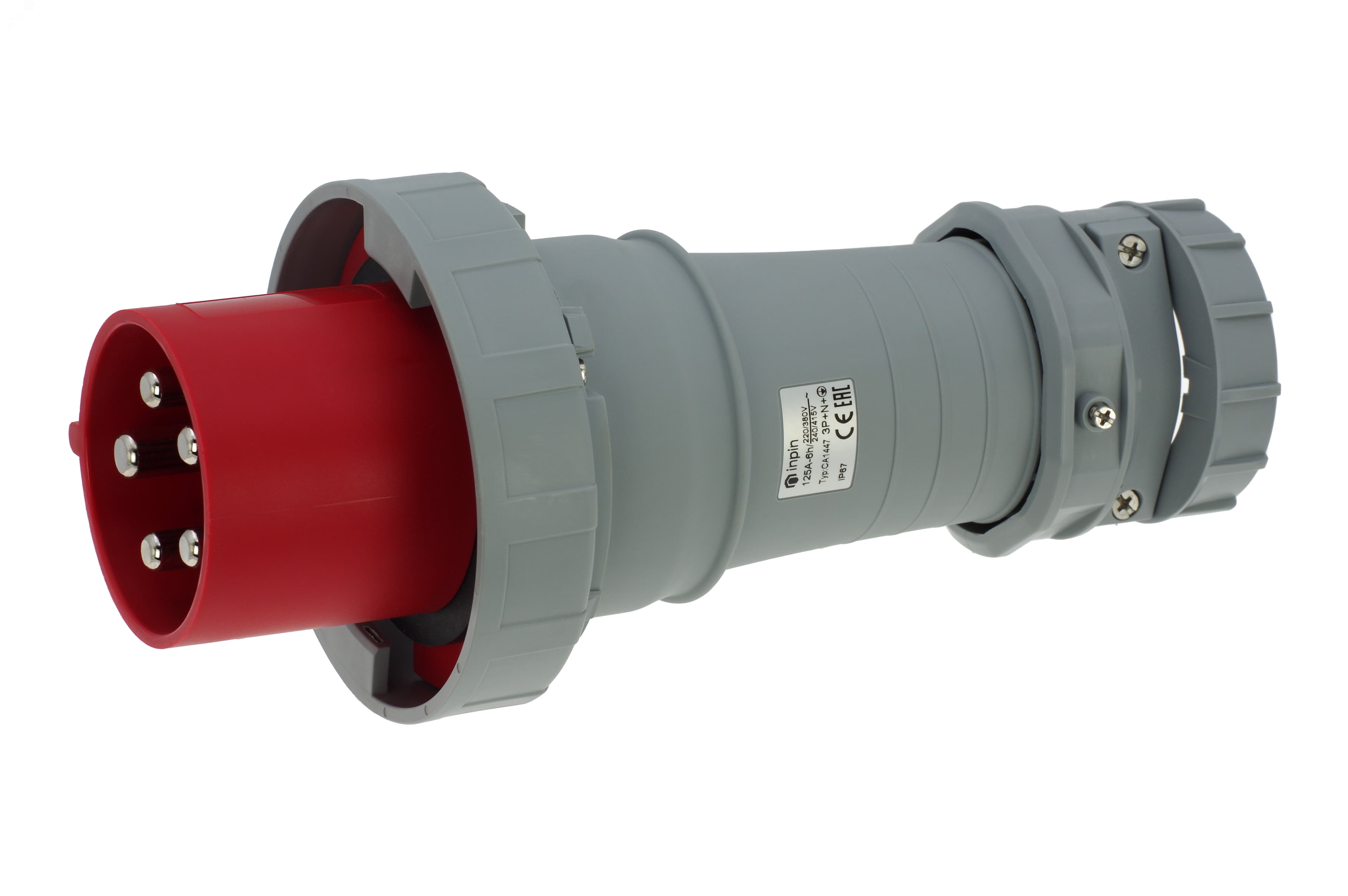 Вилка кабельная 125A/400V/3P+N+E/IP67