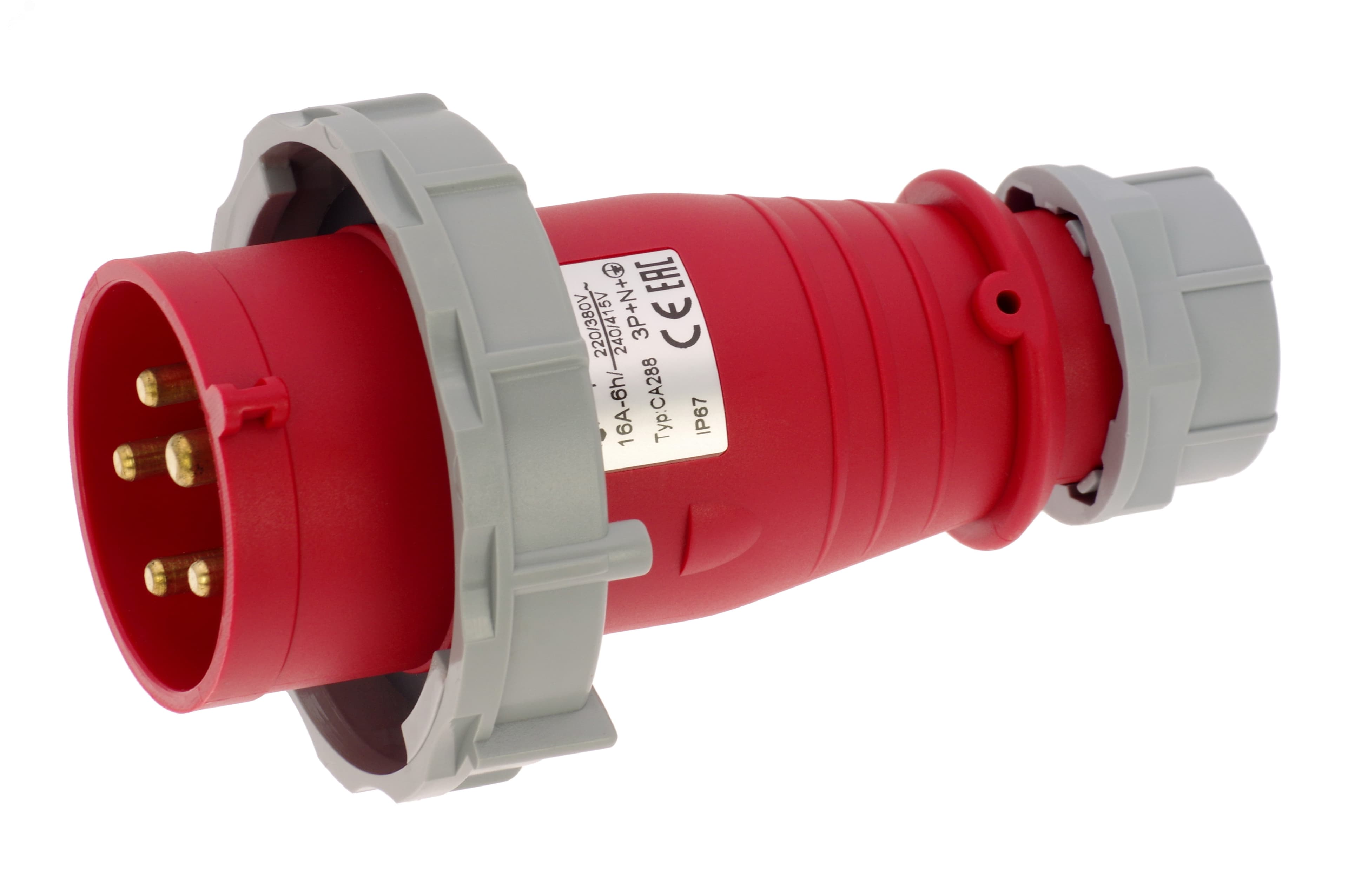 Вилка кабельная 16A/400V/3P+N+E/IP67