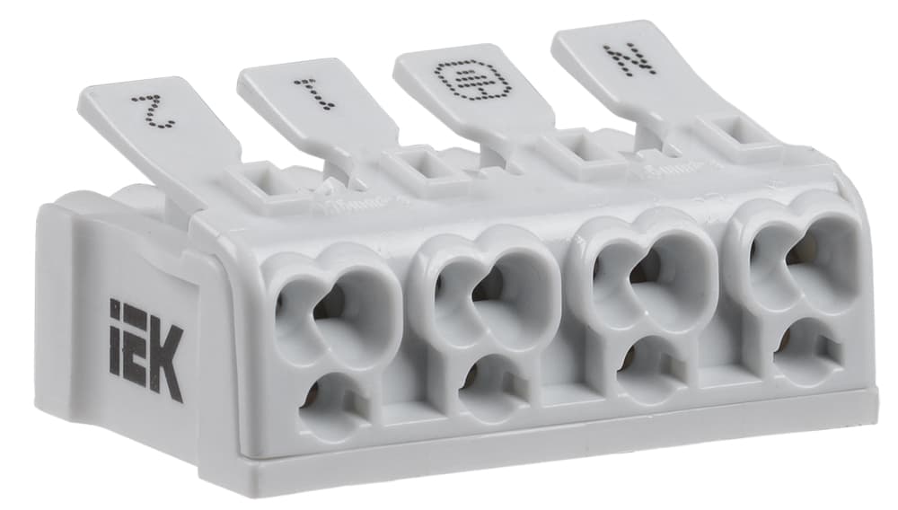 Клемма пружинная соединительная КСП4-2L+N+PE
