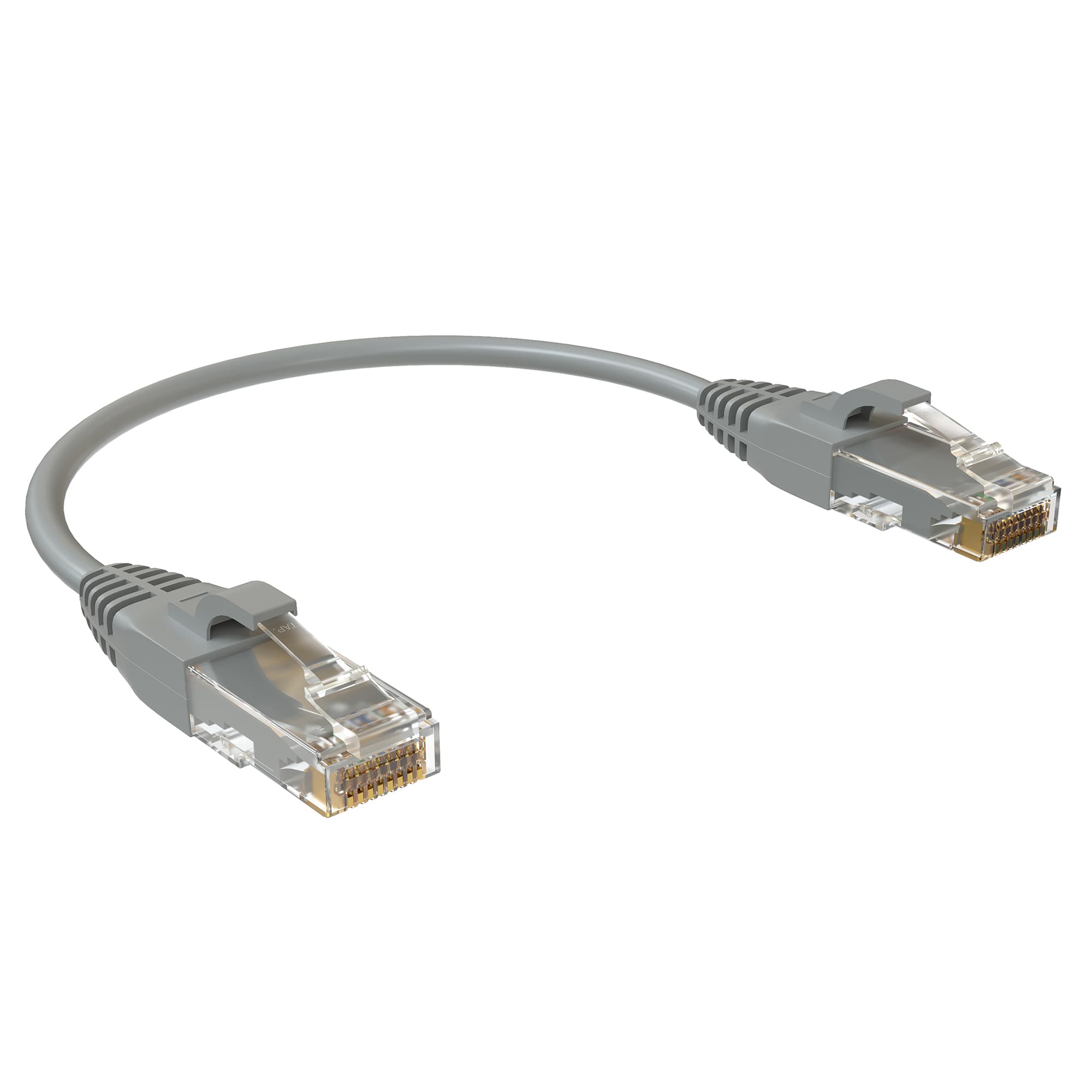 Патч-корд U/UTP, категория 5е, 2xRJ45, неэкранированный, серый, LSZH, 0.15 м